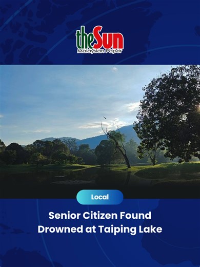 A 73-year-old woman was found dead after she is believed to have drowned at Taman Tasik Taiping early Tuesday (30 Dec) morning. Fire and rescue personnel recovered her body near the lake embankment before handing it over to police for further investigation. Authorities have reminded the public to remain cautious around bodies of water. #theSun #theSunMY #Taiping #PerakNews #PublicSafety