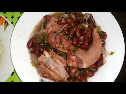como hacer rabito de puerco con porotos