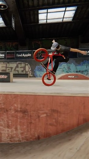 WILD BMX Streets Trick! (NO HANDED MANUAL) #tricks #bmx #bike #riding #skate #bikegames #gaming #fyp