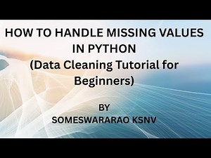 HANDLING MISSING VALUES IN DATAFRAME USING PYTHON