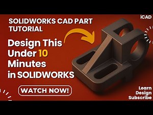 #26 | SOLIDWORKS Tutorial: 3D Part Modeling from Design Sheet | CSWA Practice