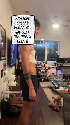 dressing up my boyfriend like me 💅🏼 #dressasyourpartner #dressasyourtype #crossdress #couple #couplecomedy