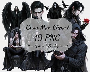 Crow Man PNG Clipart Bundle : 49 Piece Printable Art (digital Download) - Etsy