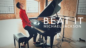 5.6M views · 122K reactions | Here's Michael Jackson's "Beat It" on a piano, a loop station, a kick drum, and a distortion pedal! Enjoy! :) Watch it on YouTube: https://youtu.be/TjouNZZNE3g | Peter Bence | Facebook