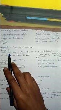 Abstraction vs Encapsulation, important but tricky concept in OOP explain in a very easy way #hide😁