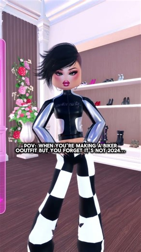 POV: WHEN YOU'RE MAKING A BIKER OUTFIT BUT FORGET IT'S NOT 2024... #dresstoimpressroblox #dti