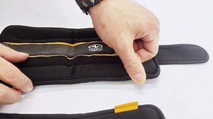 Athletic Works 5lb Pair Ankle & Wrist Weights (2pcs, Each One is 2.5LBS), Adjustable Strap