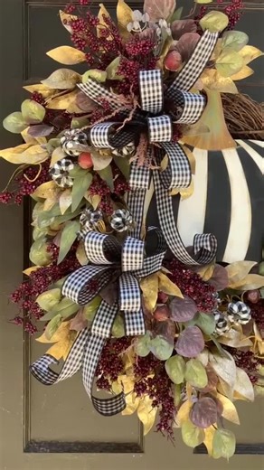 Fall Wreath, Pumpkin Wreath, Fall Decor - Etsy