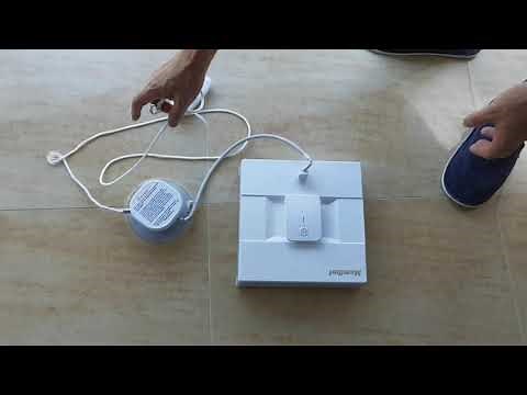 Mamibot W200 SkyBot cordless robot window cleaner, how to use and install