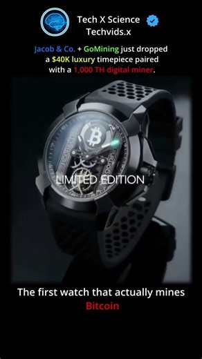 A clock that doesn’t just tell time — it mines Bitcoin. ⏱️💰