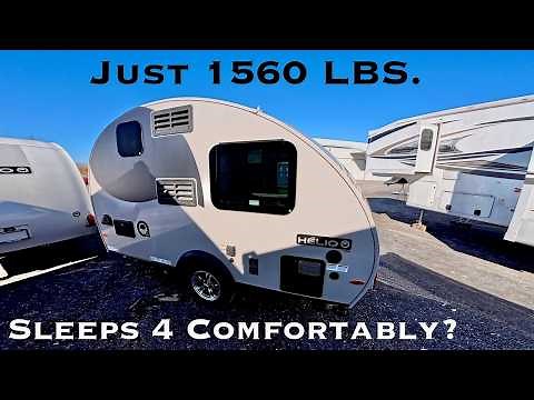 Helio O3: Bunks & Bathroom in Easy Towing Small Camper Travel Trailer RV