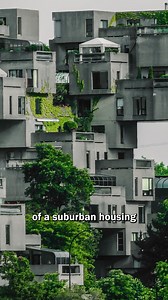 Moshe Safdie originally came up with the design during his masters thesis at McGill University in 1961. The project was titled “A Case for City Living” and described as “A Three-Dimensional Modular Building System”. Two years later, when he was only 23 and interning in Louis Kahn’s studio, Safdie’s thesis advisor, Sandy Van Ginkel, invited him to submit his project for the World Exposition of 1967. Safdie developed his original theories into a complete master plan which contained shopping center