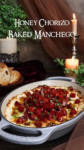 The Princess Bride👑Honey Chorizo Baked Manchego Cheese🧀