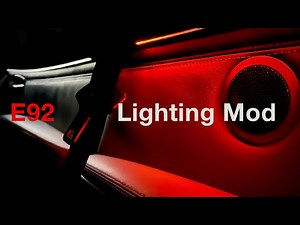Changing Ambient Lighting Color on E9x BMW