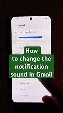 How to change the notification sound in Gmail