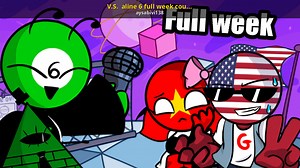 V.S.  aline 6 full week countryhumans Mod for Friday Night Funkin' | FNF Mods