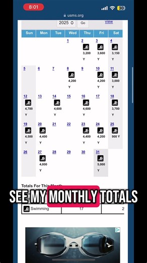 Log Your Swims, See Your Results, Compare With Others