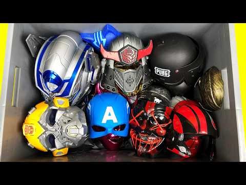 INSANE Superhero Mask Box! 😳 Avengers, LED Purge, Samurai & PUBG Helmet Collection