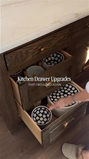 Caroline Serpe on Instagram: "Kitchen drawer upgrades I’d do again in any home 🤍 Nothing dramatic. Thoughtful details that make everyday life smoother, prettier, and more functional - these are the upgrades that quietly carry the whole kitchen. custom home, kitchen renovation, kitchen remodel, kitchen upgrade, kitchen organization, drawer upgrades, home upgrades, kitchen ideas, organized home, interior details"