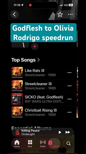 Godflesh to Olivia Rodrigo speedrun #metal #music #industrial