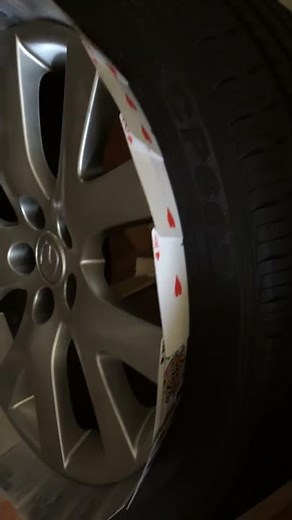 Duplicolor painted rims hyper silver and gloss clear