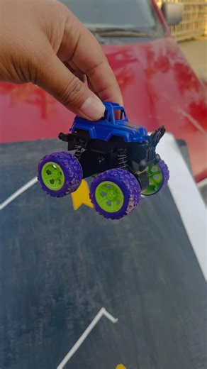 Remote control monster Jeep toy car unboxing and ramp racing. #remotecontrol #shorts #rc