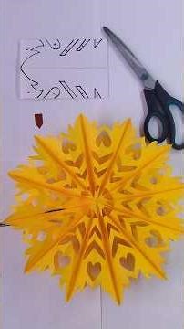 3D Paper Snowflakes ( Simple Easy DIY Christmas decoration ideas )