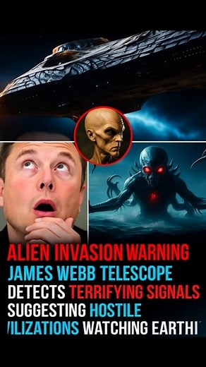 😨 “Is This The Beginning Of An Alien Invasion?” 👽⚠️ Breaking News from Deep Space 🚨 The James Webb Space Telescope has detected unexplained and terrifying signals that scientists believe could be coming from a hostile alien civilization. These mysterious transmissions show patterns too advanced to be natural — sparking panic across global space agencies. Even experts like Elon Musk are said to be monitoring the situation closely after reports suggested something massive might be approaching E
