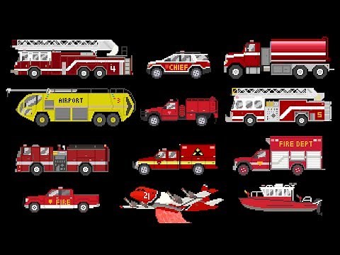 Fire Vehicles - Emergency Vehicles - Fire Trucks - The Kids' Picture Show (Fun & Educational)