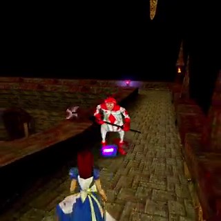 The aiming reticle, auto-aim on the cards, the jump indicator, and lots of other design features were meant to ensure that anyone could play American McGee's Alice. And the conversation during development around difficulty and what made "a game a game" was one of the more contentious topics. There was a programmer on the project who felt strongly that more demands should be made on the player - that ammo should be made scarce and that enemies should be harder to knock down. At one point, the gam