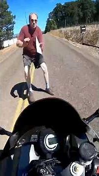 Angry old man pushes biker off of his motorcycle and steals his keys 😱 part 1 @SpeedSeekerMoto