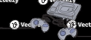 soltero continuo línea dibujo de retro antiguo clásico arcada vídeo juego jugador con casete. Clásico consola juego articulo concepto uno línea gráfico dibujar diseño ilustración