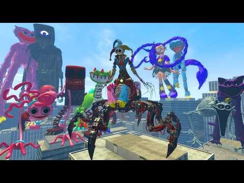 I Survived Huggy Wuggy Rage vs All Poppy Playtime Monsters 1 to 5 | Garry's Mod!