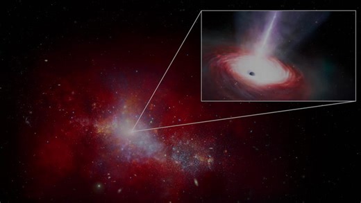 Early universe black hole devoured matter at astonishing rate