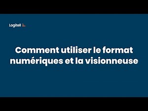 Comment utiliser le format numériques et la visionneuse