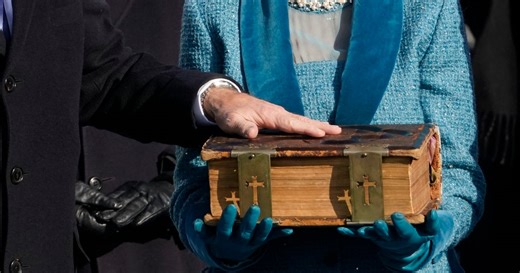 Joe Biden Swore His Oath Of Office On A Giant Family Bible