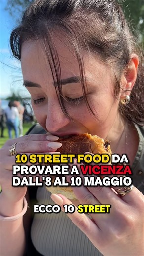 🚛 STREEAT®️ Food Truck Festival - VICENZA - Parco delle Mura - 2ª Edizione 🔥Da Venerdì 8 a Domenica 10 Maggio STREEAT®️ Food Truck Festival torna al Parco delle Mura, con 3 giorni di Cucine Mobili sfrigolanti nel cuore della città! 🍔 Ecco 10 Street Food che non puoi assolutamente perderti! 1- Bombette Pugliesi cotte alla brace 2- Gnocco fritto artigianale con salumi e formaggi 3- Arrosticini di pecora 4- Philly Cheese Steak di Philadelphia 5- Gnocchetti al tartufo 6-Crepes dolci, anche vegane