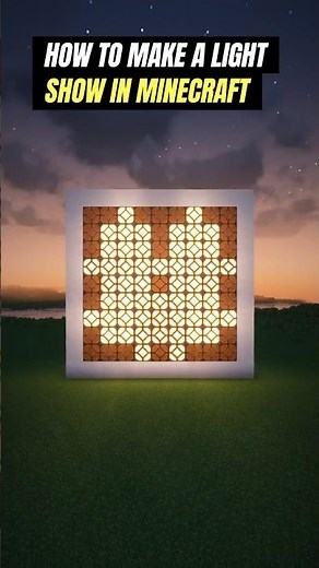 How to Make A Light Show In Minecraft
