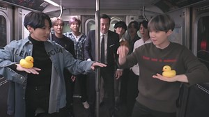 518K views · 10K reactions | The members of BTS (방탄소년단) face off against each other in the Subway Olympics! #FallonFlashback | The Tonight Show Starring Jimmy Fallon | Facebook