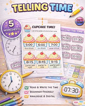 Telling the Time ESL Worksheets & Activities | Digital and Analog Clocks