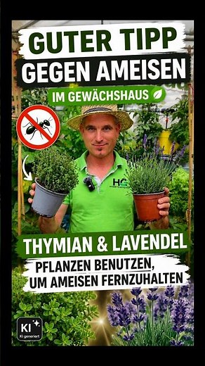Thyme and lavender are perfect against ants in the greenhouse. #info #gardening #tips #garden