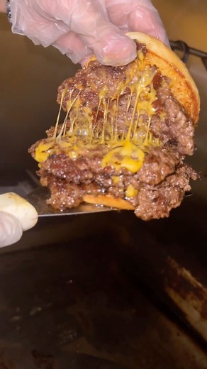 Stacked Burger & Chicken on Instagram: "Double Double 😍 #doublecheeseburger #doublecheese #cheeseburger #burger #burgers"