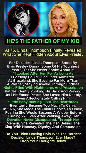 Linda Thompson Finally Reveals Her Heartbreaking Truth About Elvis