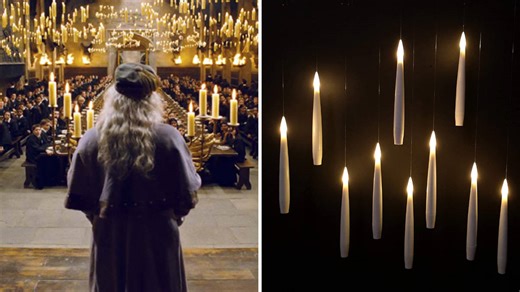 You can now buy Harry Potter floating candles that are perfect for Christmas