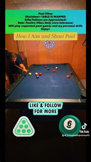 How I Aim and Shoot Pool