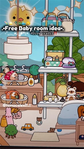 Free Toca Boca baby room idea!.!👶#tocaboca #tocalifeworld #viral #fypp