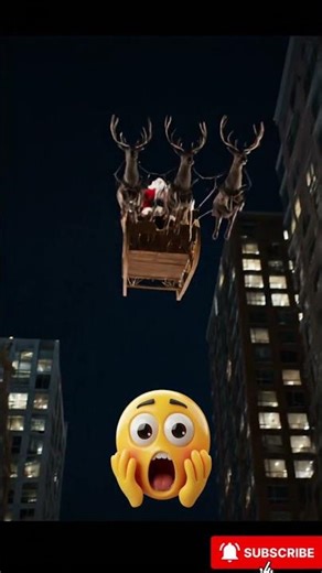 Someone Filmed Santa Falling After an Explosion Above the City