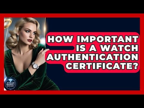 How Important Is A Watch Authentication Certificate? - Jewelry Market Spotlight