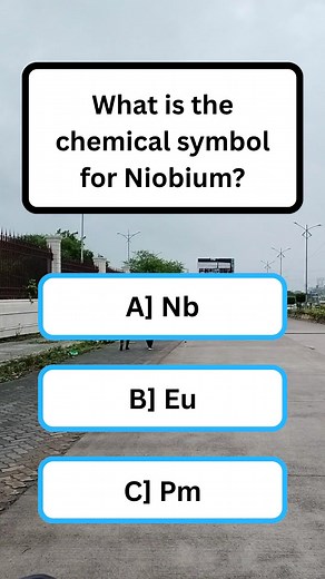 4.3K views · 470 reactions | What is the chemical symbol for Niobium? #gk #gkquiz | GK World | Facebook