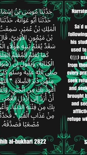 Prophet Muhammad (ﷺ) | Sahih Al-Bukhari #2822